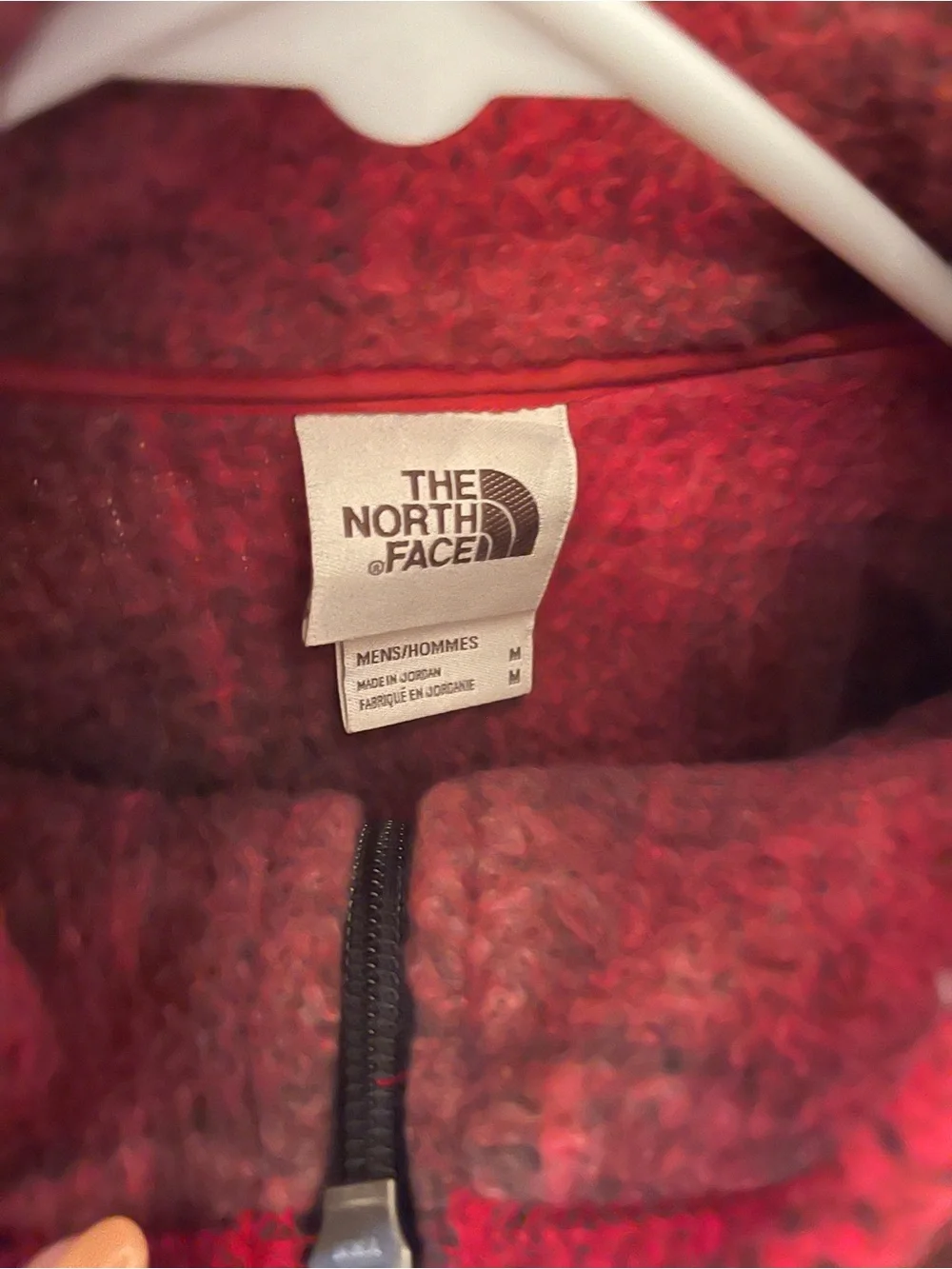 The North Face Red Fleece Half-Zip Pullover